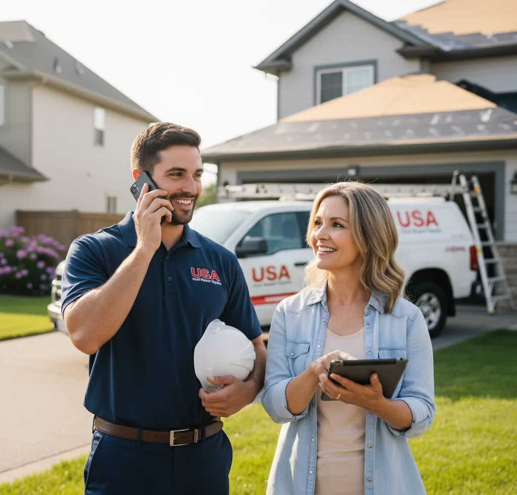 USA Roof Repair Experts customer support in Empire